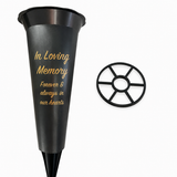 Grave Vase Spike Funeral Memorial Flower Pot Holder Loving Memory Container