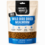 1kg Dried Mealworms Wild Bird Food High Protein Premium Garden Birds Feed