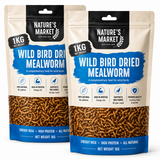 2kg Dried Mealworms Wild Bird Food High Protein Premium Garden Birds Feed