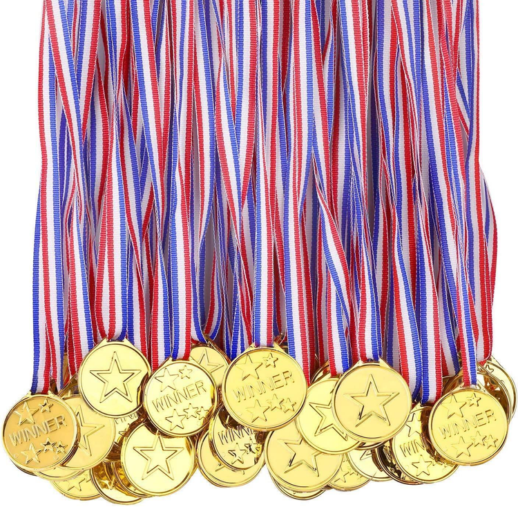 Kids gold winner prize medals