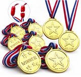 Gold Winner Medals For School Sports Day Reward Kids Party bag Filler