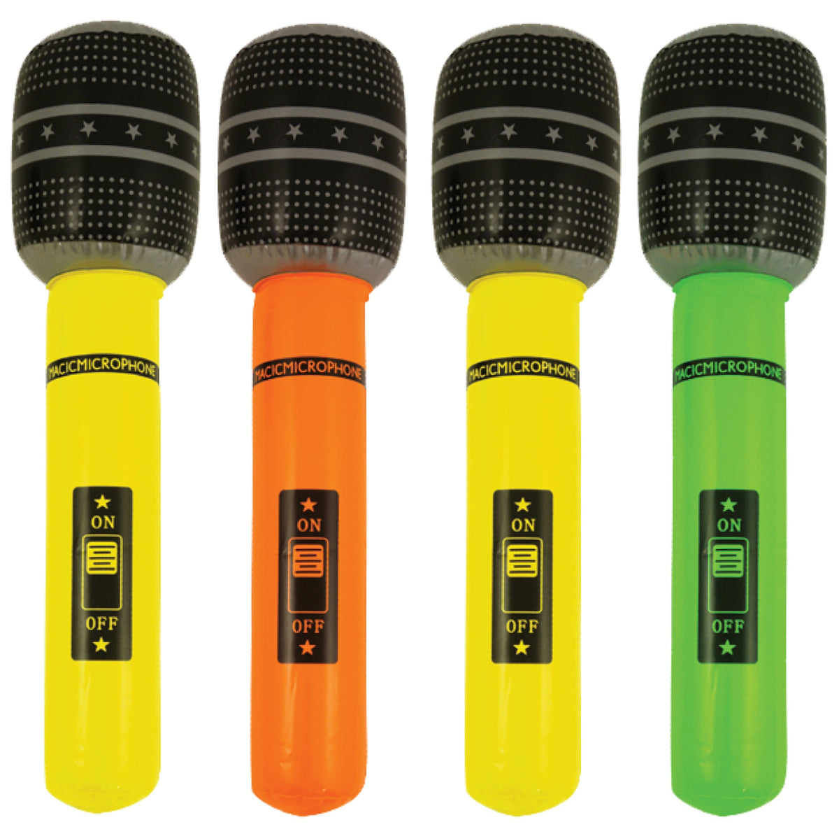 Inflatable Microphone 25cm Fancy Dress Party Prob Concert Singer Blow Up Gig