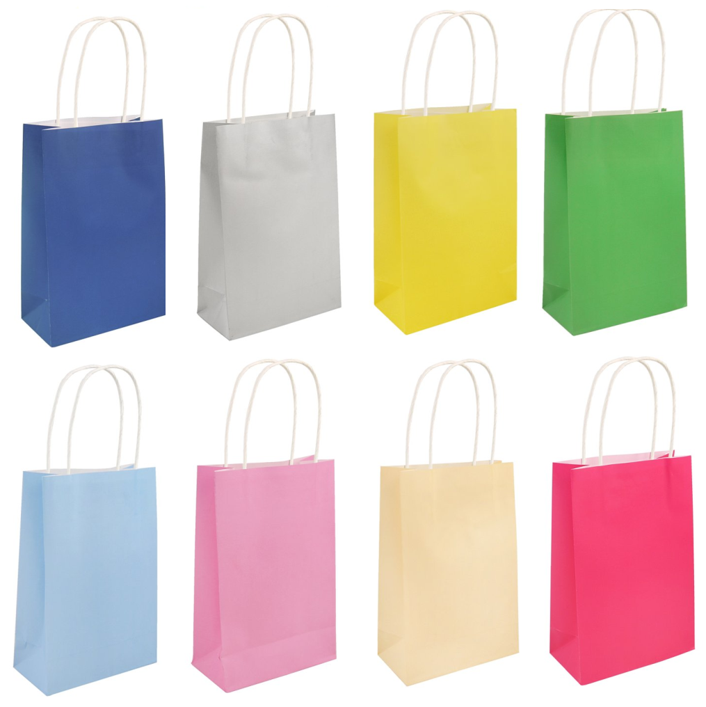 Paper Party Gift Bags in 9 different colours