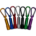 MIni LED torches with carabiner clip (7 colours)