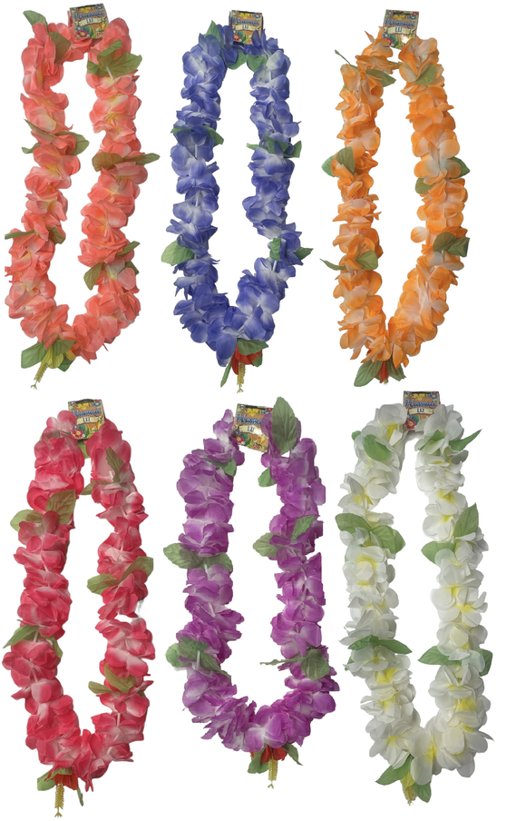 120cm Premium lei hula garlands in 6 colours