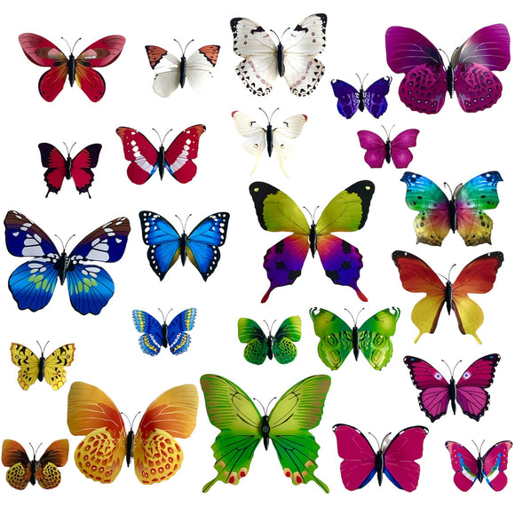 Magnetic butterfly 3d wall stickers
