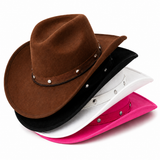 Adult Texan Cowgirl Cowboy Hat Wild West Hen Stag Fancy Dress Party Mens Women