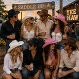 Adult Texan Cowgirl Cowboy Hat Wild West Hen Stag Fancy Dress Party Mens Women