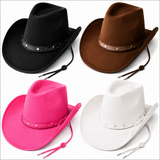 Brown Cowboy Hat - Western Fancy Dress Party Accessory - Festival, Stag Do Prop