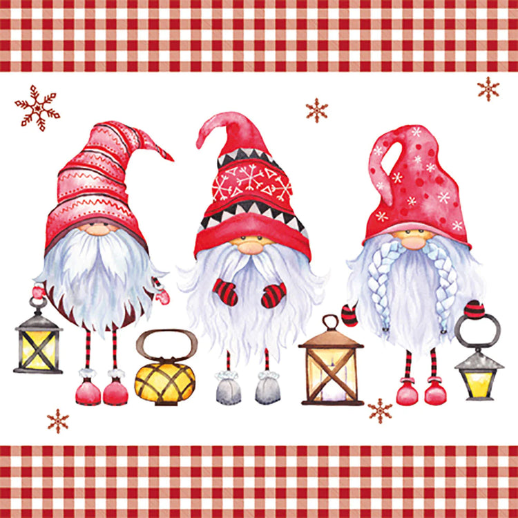 Christmas Tableware Gnome napkins