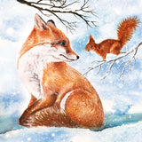 Christmas Tableware Fox napkins