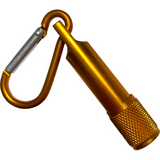 Orange LED Torch with carabiner clip