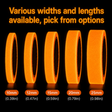 Orange Glow In The Dark Sticky Tape Self Adhesive Luminous Safety Sticker Roll