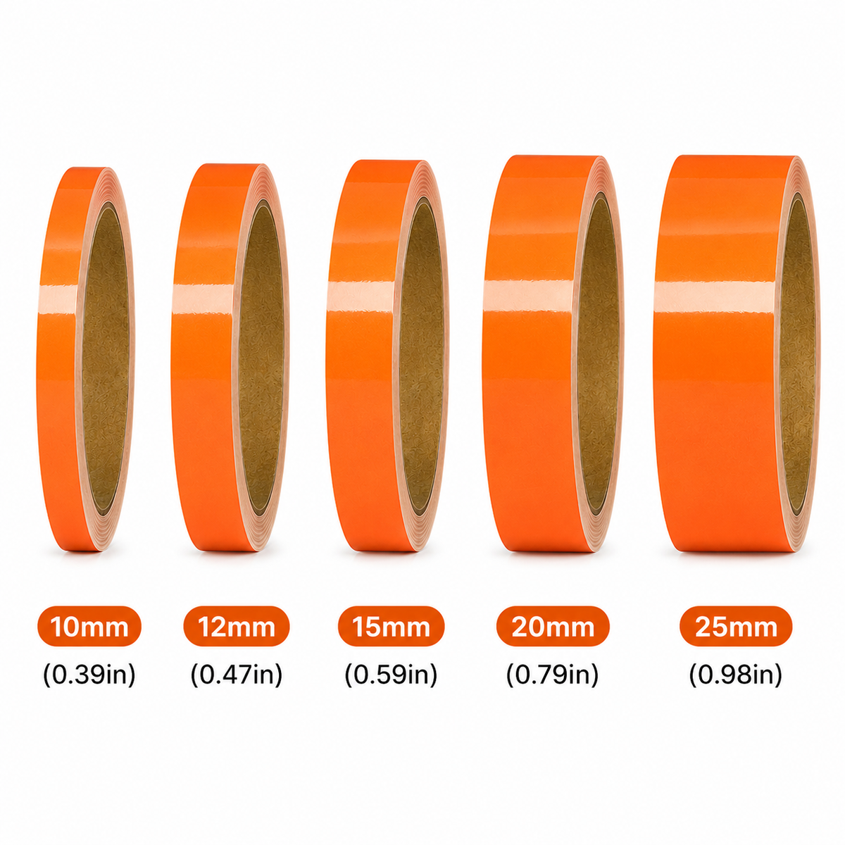 Orange Glow In The Dark Sticky Tape Self Adhesive Luminous Safety Sticker Roll
