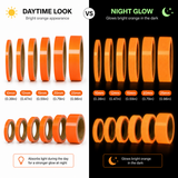Orange Glow In The Dark Sticky Tape 20mm x 10 metre Roll Self Adhesive Luminous