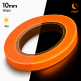 Orange Glow In The Dark Sticky Tape 10mm x 10 metre Roll Self Adhesive Luminous