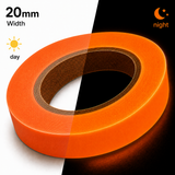 Orange Glow In The Dark Sticky Tape 20mm x 10 metre Roll Self Adhesive Luminous