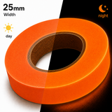 Orange Glow In The Dark Sticky Tape Self Adhesive Luminous Safety Sticker Roll