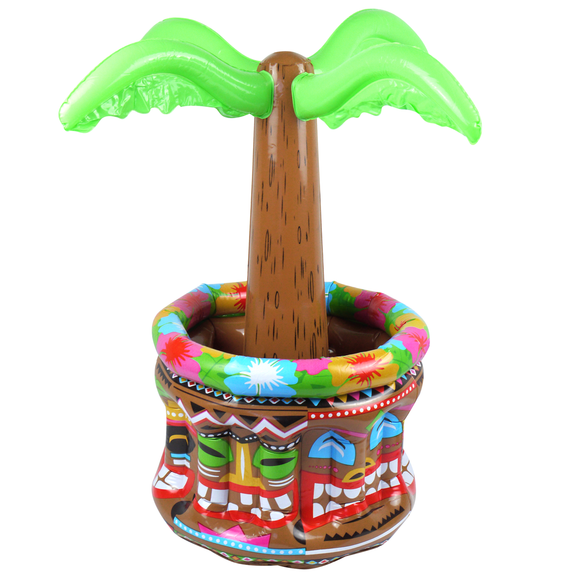 Palm tree drinks cooler party decoration