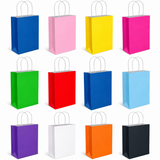 Purple Party Gift Bag With Handles Small Present Loot Favours Paper Bags