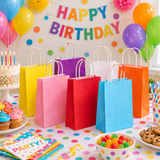 Party Gift Bags With Handles Small Present Paper Bag Loot Favours Bag Recyclable