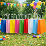 Party Gift Bags With Handles Small Present Paper Bag Loot Favours Bag Recyclable