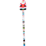 Santa eraser and festive pencil