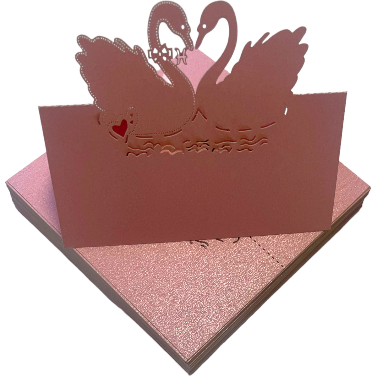 Swan Place Cards for Wedding Guest Names or Table Numbers