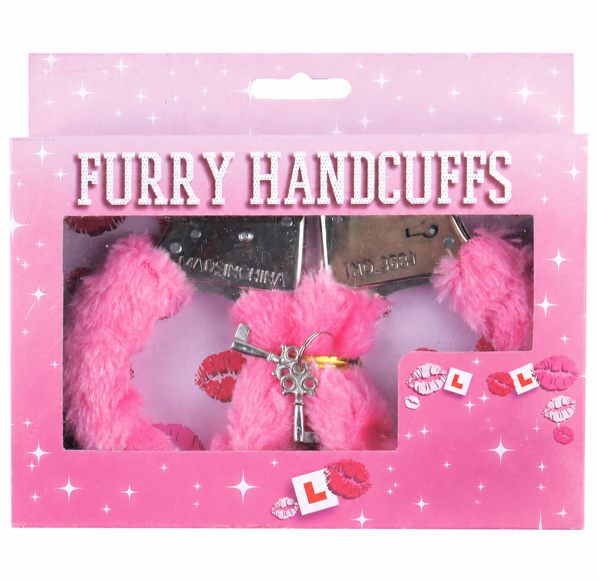 Fluffy Furry Handcuffs Pink Fancy Dress Hen Stag Night Girls Party Role Play Toy