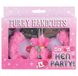 Fluffy Furry Handcuffs Pink Fancy Dress Hen Stag Night Girls Party Role Play Toy