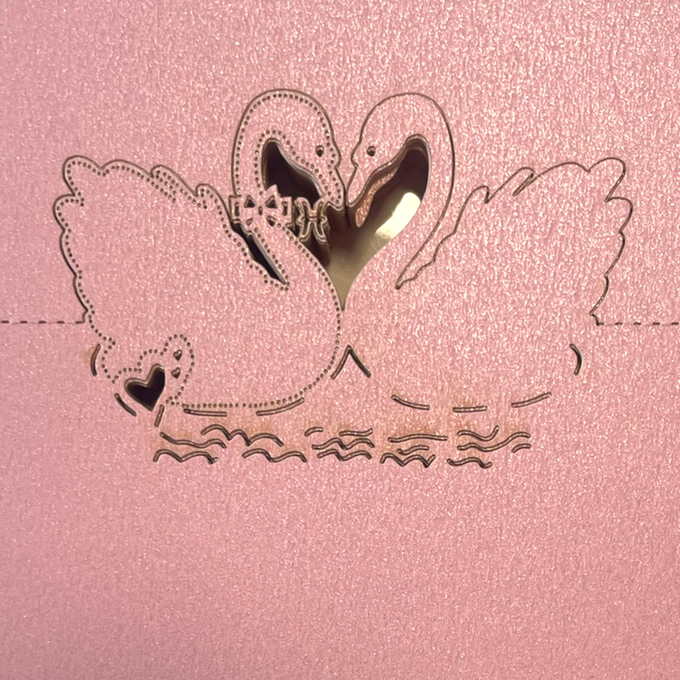 Swan Place Cards for Wedding Guest Names or Table Numbers