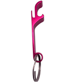 Keyring bottle opener pink