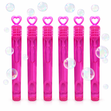 24 Pink Heart Bubble Tubes For Girls Hen Party Favours Bag Filler Mini Gift Idea