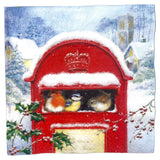 Christmas Tableware robin postbox napkins