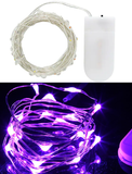 purple 20 LED string fairy lights 2m length