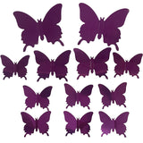 Purple butterfly wall stickers