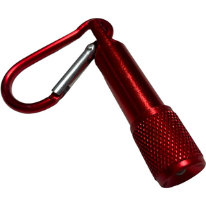 MIni LED torches with carabiner clip (7 colours)