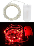 red 20 LED string fairy lights 2m length
