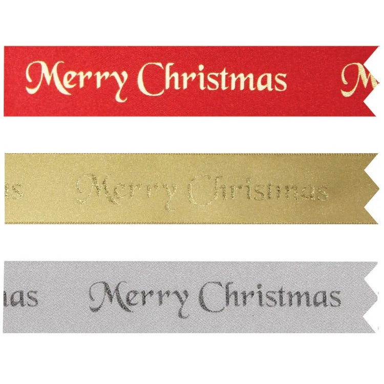 Christmas Cake Ribbon 1m Merry Xmas Table Decoration Cake Topper Surround