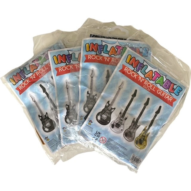 inflatable guitars in packaging