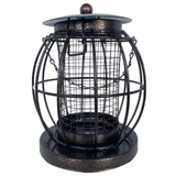 Small caged bird nut feeder