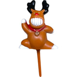 happy christmas rudolph cake topper