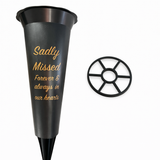 Grave Vase Spike Funeral Memorial Flower Pot Holder Loving Memory Container