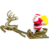 santa on sleigh christmas cake topper decoration