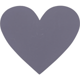 Grey Large heart scratch off stickers