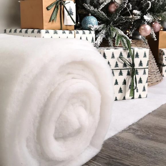 Snow blanket roll Christmas decoration