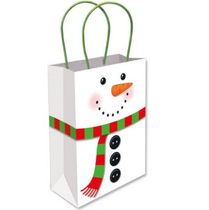 Snowman Christmas gift bag