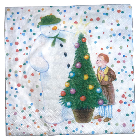 Christmas Tableware the snowman xmas tree napkins