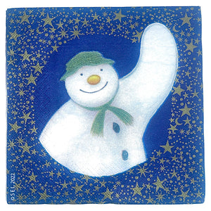 Christmas Tableware the snowman navy napkins