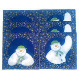 Christmas Tableware the snowman navy napkins